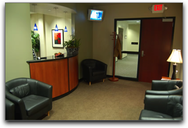 Dental office waiting room